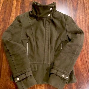 Army green, like wool motto jacket